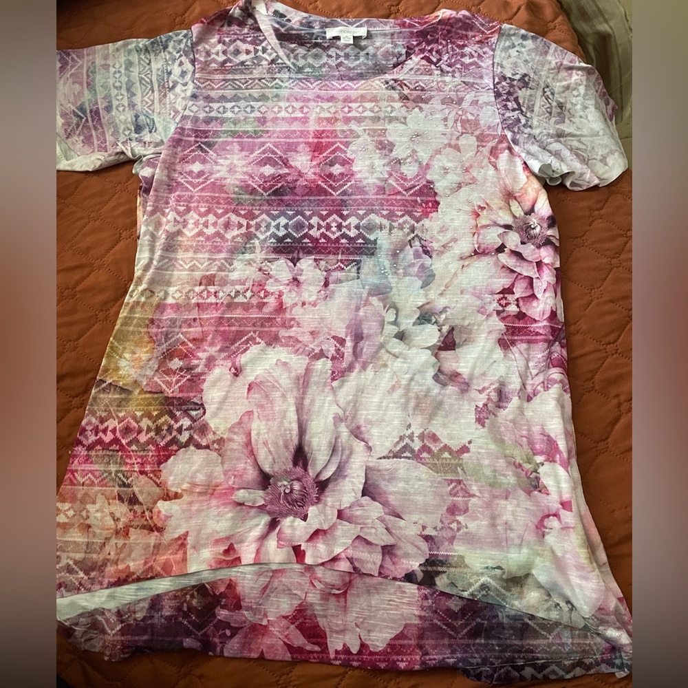 Floral Patterned Women's Top